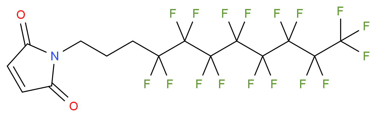 N-(4,4,5,5,6,6,7,7,8,8,9,9,10,10,11,11,11-十七氟十一烷基)马来酰亚胺_分子结构_CAS_852527-40-3)