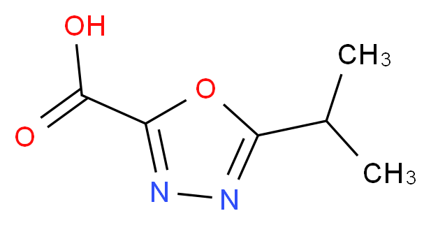 5-ISOPROPYL-1,3,4-OXADIAZOLE-2-CARBOXYLIC ACID_分子结构_CAS_944907-13-5)