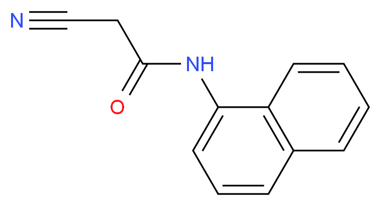 2-cyano-N-(naphthalen-1-yl)acetamide_分子结构_CAS_22302-63-2