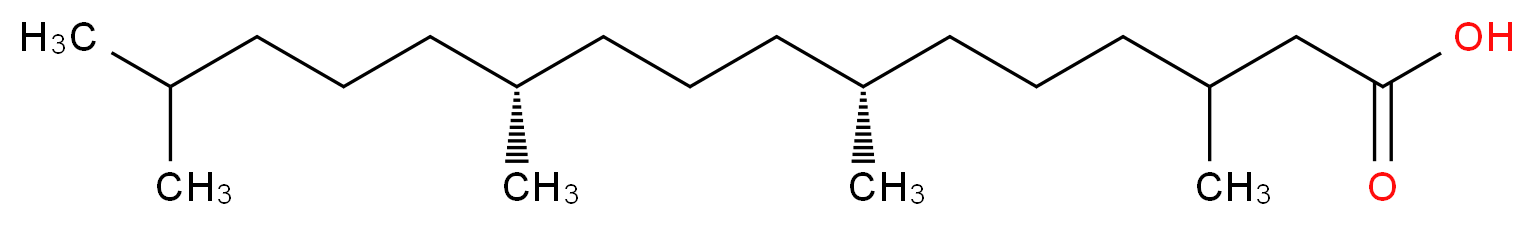 (7R,11R)-3,7,11,15-tetramethylhexadecanoic acid_分子结构_CAS_14721-66-5