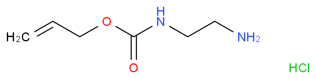 N-烯丙氧羰基-乙二胺 盐酸盐_分子结构_CAS_)