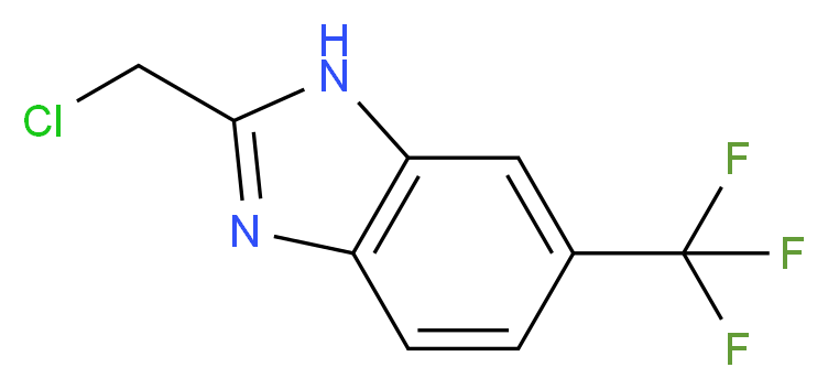 2-(CHLOROMETHYL)-5-(TRIFLUOROMETHYL)-1H-BENZIMIDAZOLE_分子结构_CAS_)