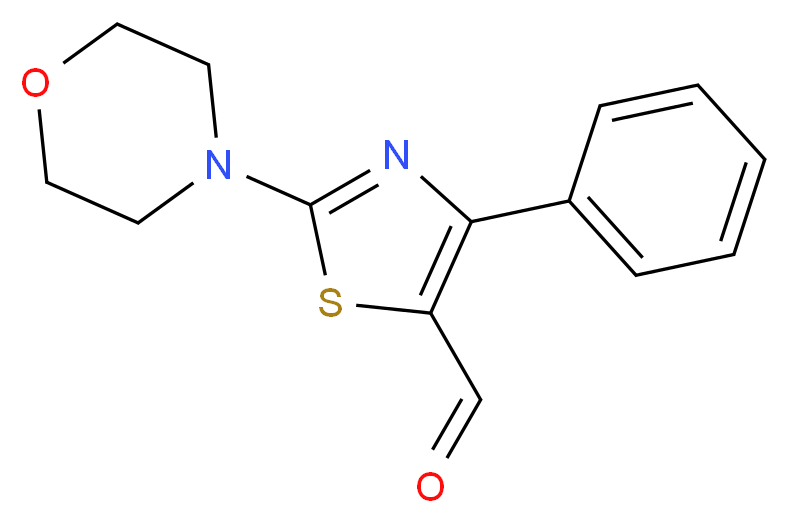 2-Morpholin-4-yl-4-phenyl-thiazole-5-carbaldehyde_分子结构_CAS_129880-85-9)