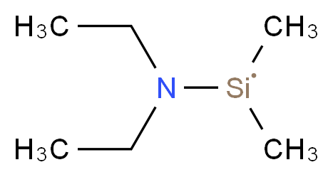 DIMETHYLSILYLDIETHYLAMINE_分子结构_CAS_13686-66-3)