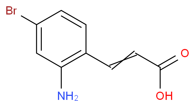 2-Amino-4-bromocinnamic acid_分子结构_CAS_)