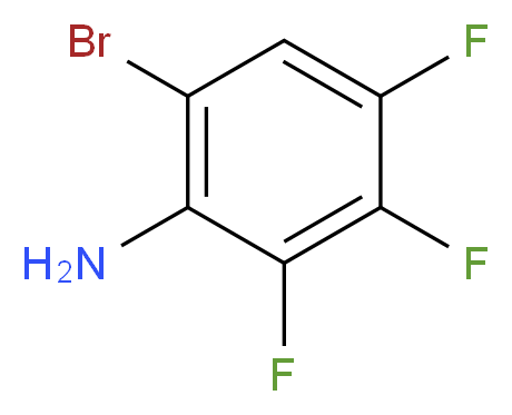 6-bromo-2,3,4-trifluoroaniline_分子结构_CAS_122375-82-0