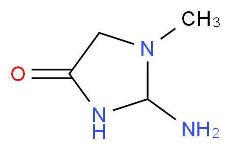 2-amino-1-methylimidazolidin-4-one_分子结构_CAS_60-27-5