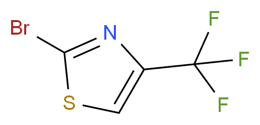 2-bromo-4-(trifluoromethyl)-1,3-thiazole_分子结构_CAS_41731-39-9