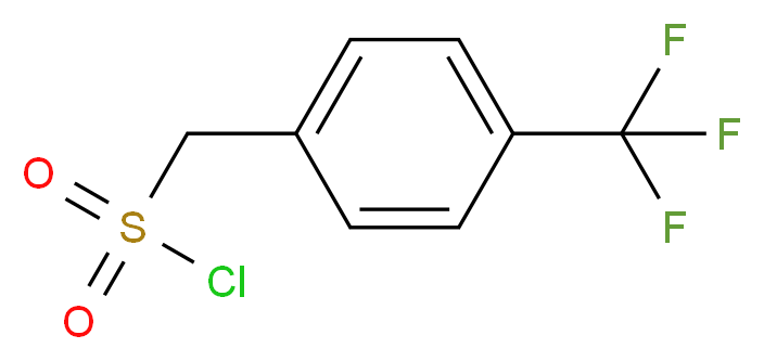 [4-(trifluoromethyl)phenyl]methanesulfonyl chloride_分子结构_CAS_127162-96-3