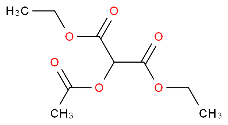 Diethyl (acetyloxy)malonate_分子结构_CAS_5468-23-5)