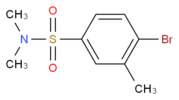 4-Bromo-N,N,3-trimethylbenzenesulphonamide 98%_分子结构_CAS_849532-31-6)