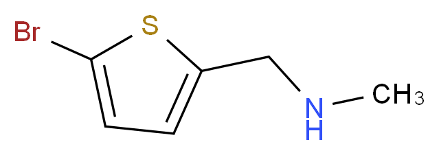 [(5-bromothiophen-2-yl)methyl](methyl)amine_分子结构_CAS_90553-43-8