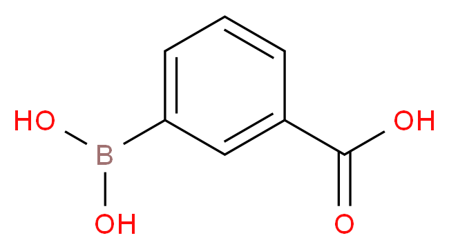 3-(dihydroxyboryl)benzoic acid_分子结构_CAS_25487-66-5)