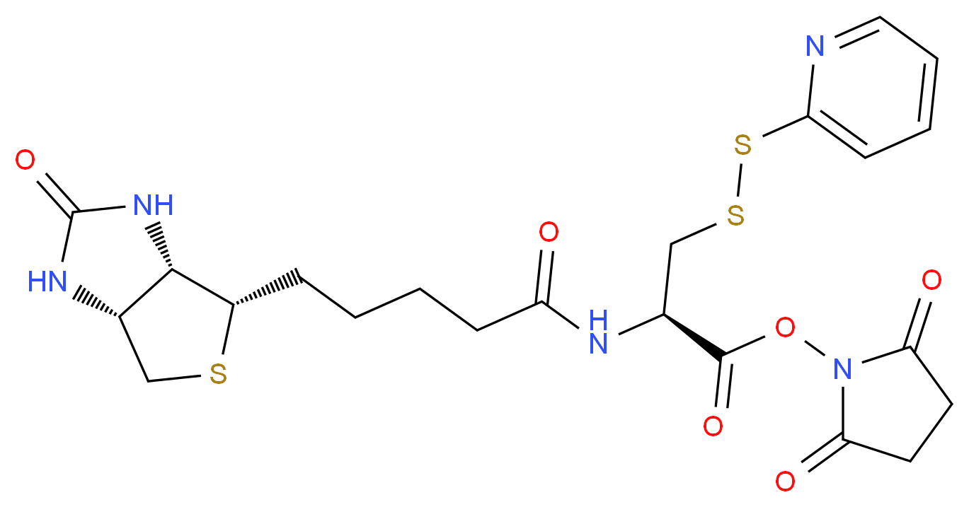 Biotinyl Pyridinyldithio N-Hydroxysuccinimide Alanine Ester_分子结构_CAS_1356933-91-9)