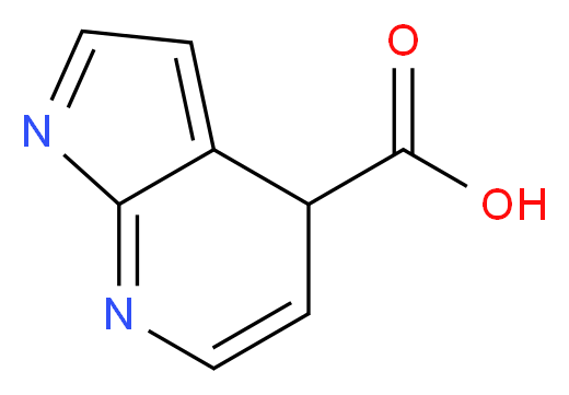 4H-Pyrrolo[2,3-b]pyridine-4-carboxylic acid_分子结构_CAS_1086423-45-1)