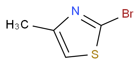 2-Bromo-4-methyl-1,3-thiazole_分子结构_CAS_7238-61-1)