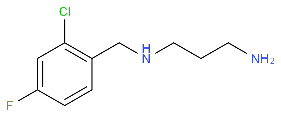 N-(2-Chloro-4-fluorobenzyl)propane-1,3-diamine_分子结构_CAS_)