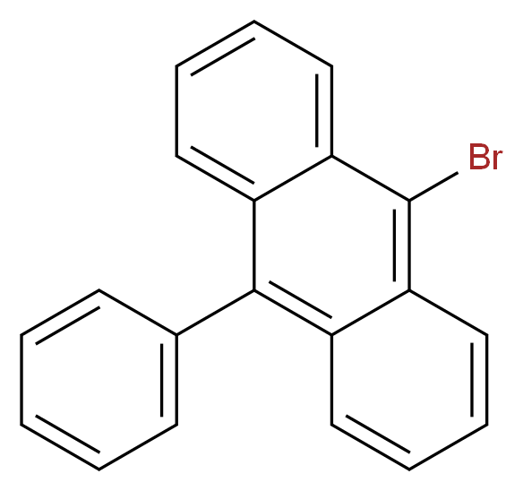 9-bromo-10-phenylanthracene_分子结构_CAS_23674-20-6