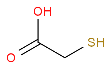 巯基乙酸 溶液_分子结构_CAS_68-11-1)