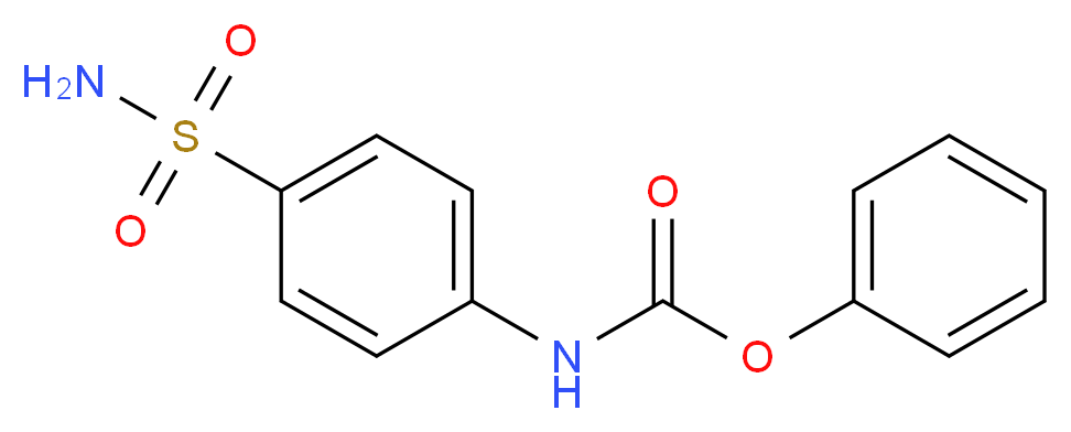 phenyl N-(4-sulfamoylphenyl)carbamate_分子结构_CAS_41104-56-7