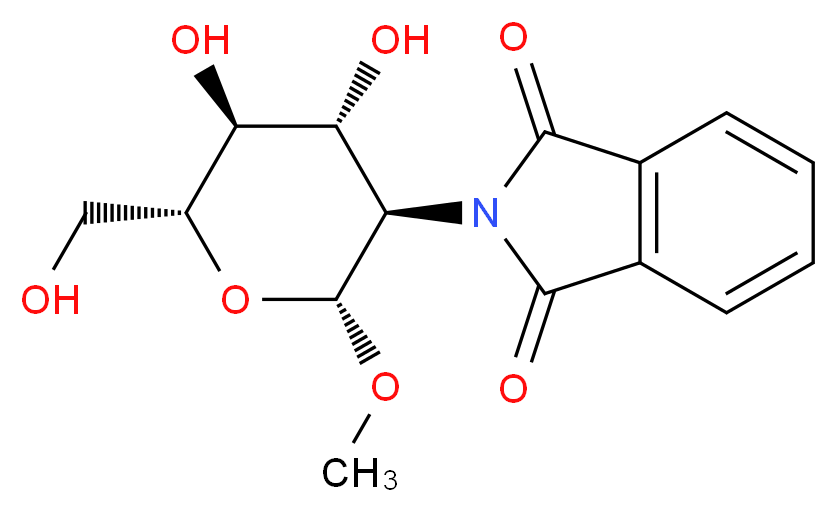 Methyl 2-Deoxy-2-N-phthalimido-β-D-glucopyranoside_分子结构_CAS_76101-14-9)