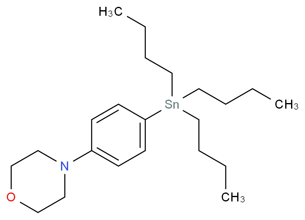 4-(4-(Tributylstannyl)phenyl)morpholine_分子结构_CAS_1257527-55-1)