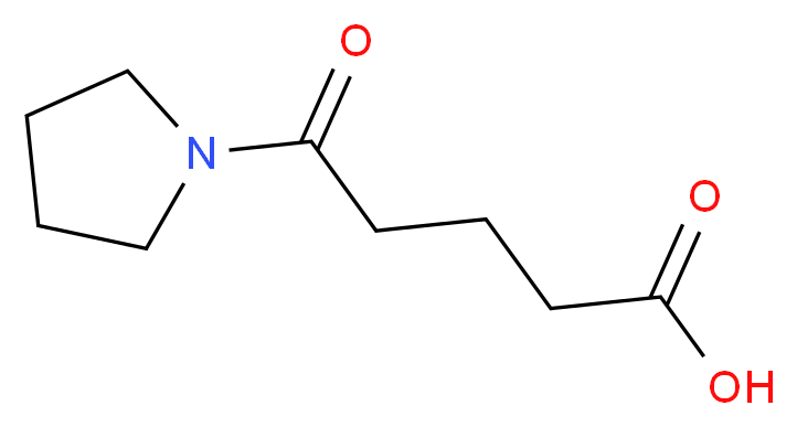 5-Oxo-5-pyrrolidin-1-yl-pentanoic acid_分子结构_CAS_5724-80-1)