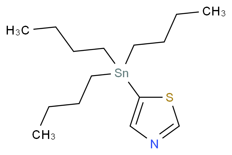 5-(Tributylstannyl)-1,3-thiazole_分子结构_CAS_157025-33-7)