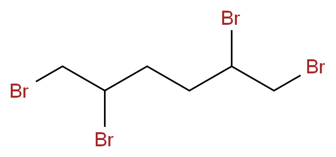 1,2,5,6-tetrabromohexane_分子结构_CAS_58443-86-0