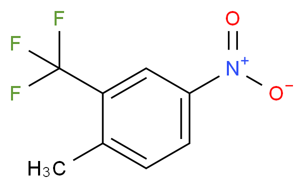 1-methyl-4-nitro-2-(trifluoromethyl)benzene_分子结构_CAS_)