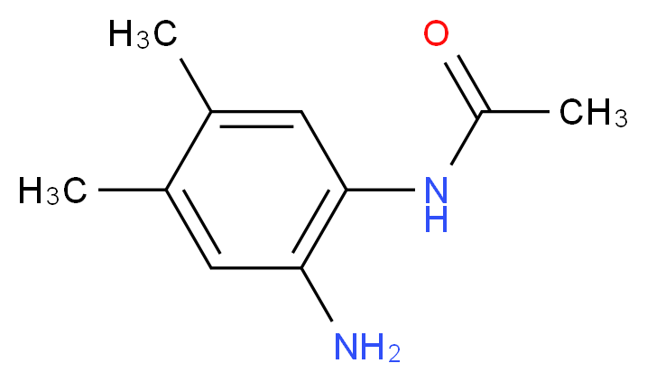 N-(2-amino-4,5-dimethylphenyl)acetamide_分子结构_CAS_117044-02-7