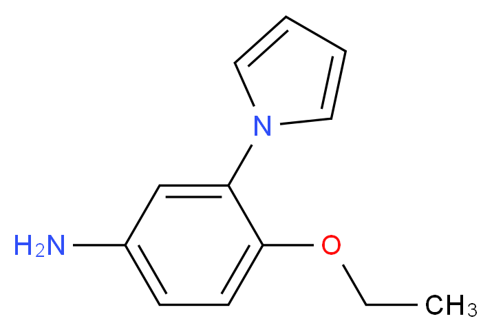 4-ethoxy-3-(1H-pyrrol-1-yl)aniline_分子结构_CAS_946760-62-9