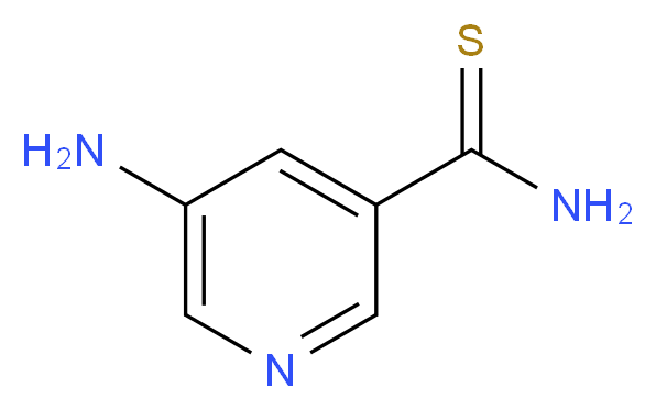 5-aminopyridine-3-carbothioamide_分子结构_CAS_1355610-88-6