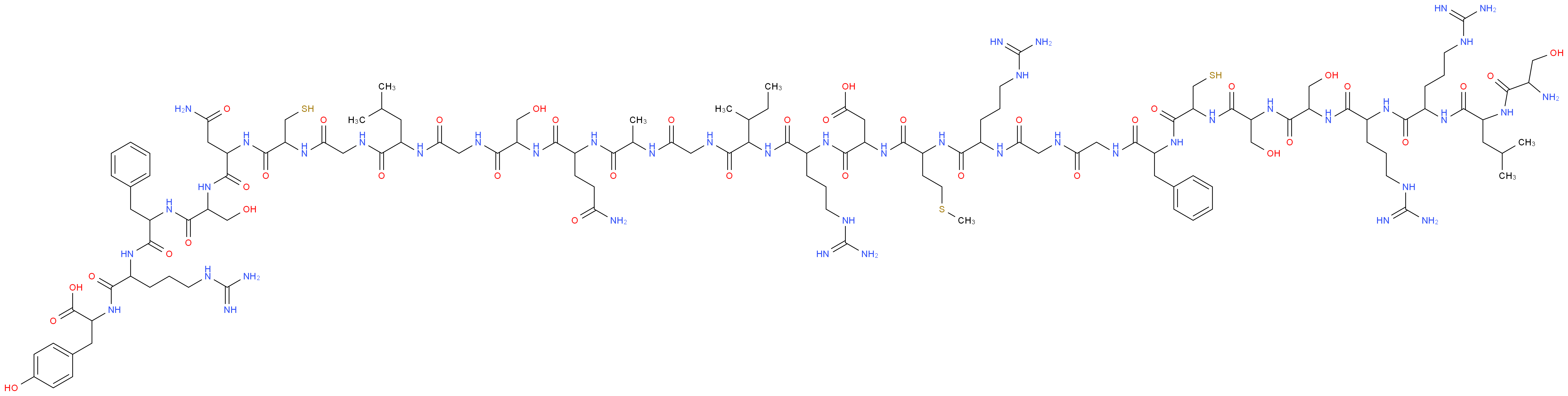 Atrial Natriuretic Peptide human_分子结构_CAS_91917-63-4)