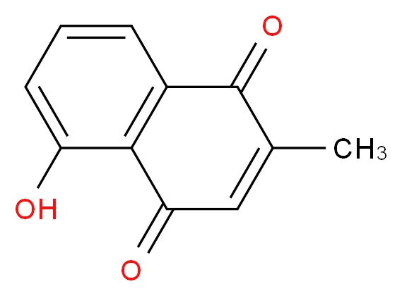 5-Hydroxy-2-methylnaphthalene-1,4-dione_分子结构_CAS_481-42-5)