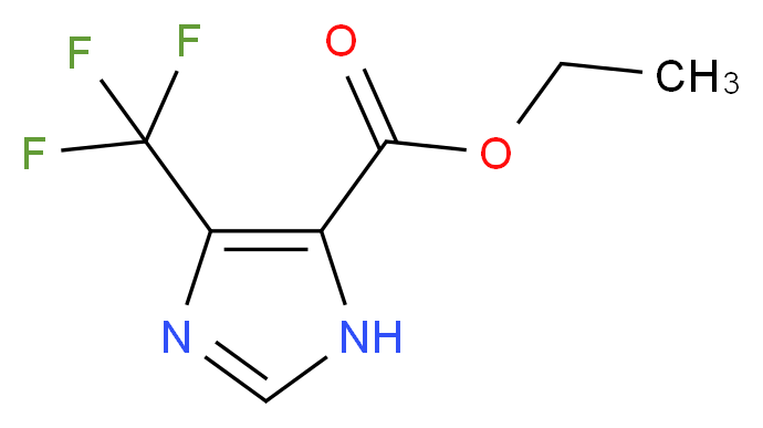 ethyl 4-(trifluoromethyl)-1H-imidazole-5-carboxylate_分子结构_CAS_55942-41-1
