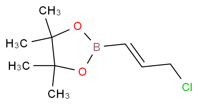 E-2-CHLOROMETHYLVINYLBORONIC ACID PINACOL ESTER_分子结构_CAS_153724-93-7)