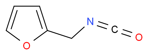 2-(isocyanatomethyl)furan_分子结构_CAS_71189-15-6
