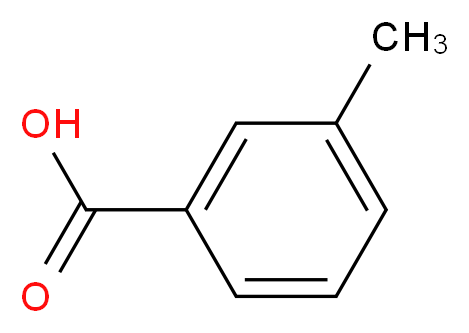 3-methylbenzoic acid_分子结构_CAS_99-04-7