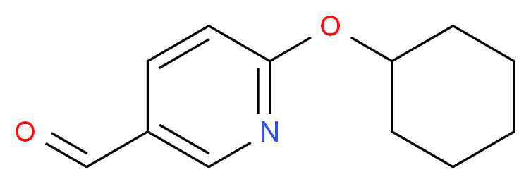 6-环己氧基吡啶-3-甲醛_分子结构_CAS_916792-16-0)