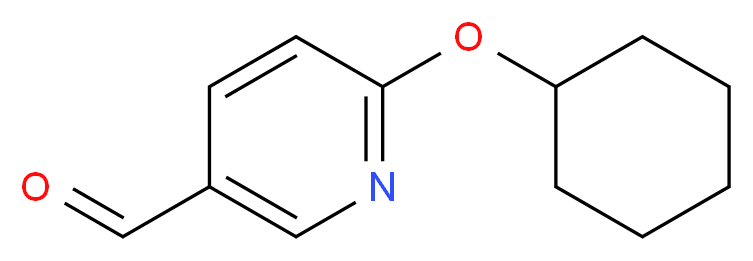 6-(cyclohexyloxy)pyridine-3-carbaldehyde_分子结构_CAS_916792-16-0