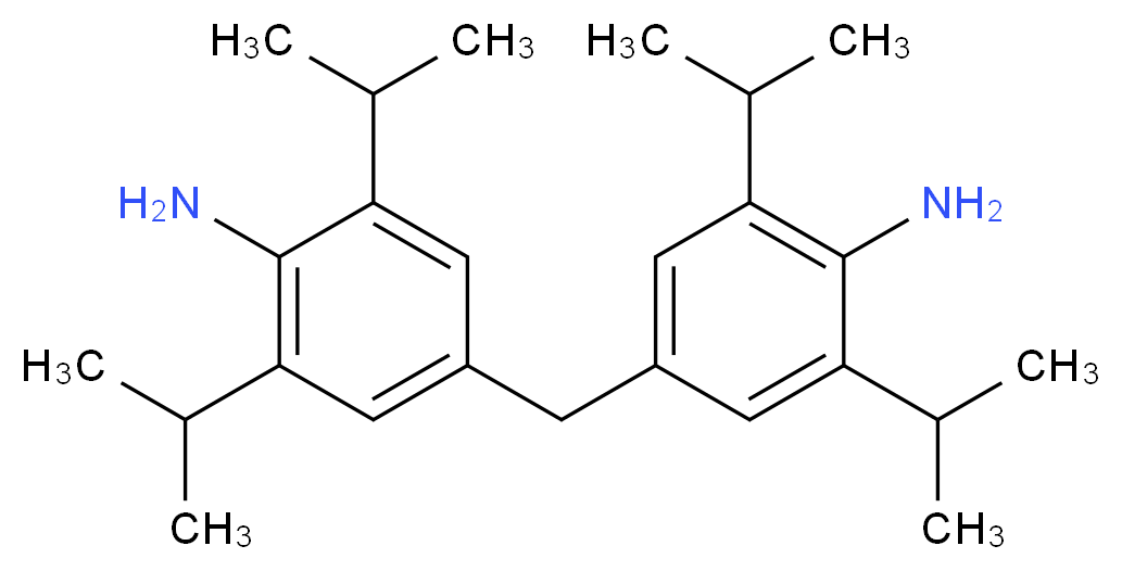 4,4'-METHYLENEBIS(2,6-DIISOPROPYLANILINE)_分子结构_CAS_19900-69-7)