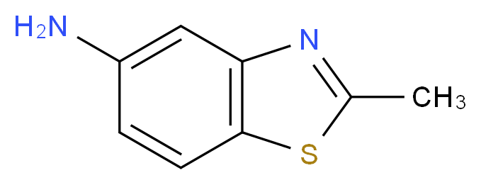 2-methyl-1,3-benzothiazol-5-amine_分子结构_CAS_13382-43-9