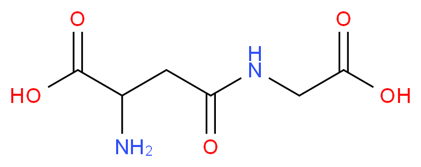 2-amino-3-[(carboxymethyl)carbamoyl]propanoic acid_分子结构_CAS_3790-52-1