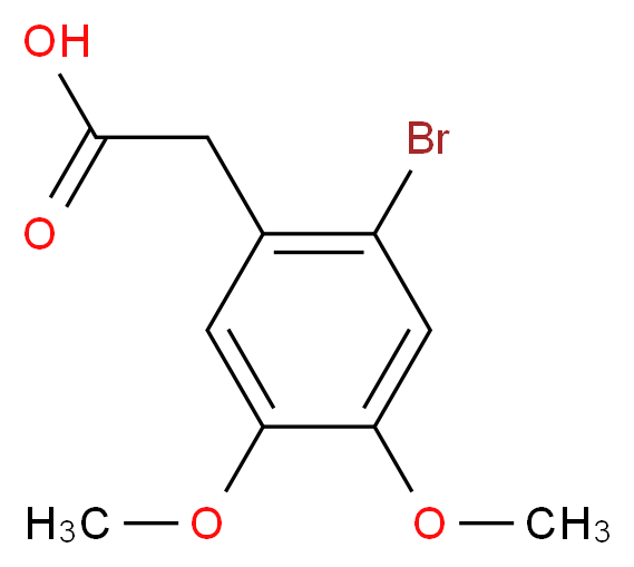 2-Bromo-4,5-dimethoxyphenylacetic acid_分子结构_CAS_4697-62-5)