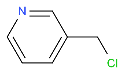 3-(chloromethyl)pyridine_分子结构_CAS_3099-31-8