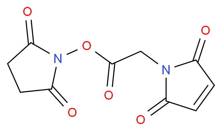 Maleimidoacetic acid N-hydroxysuccinimide ester_分子结构_CAS_55750-61-3)