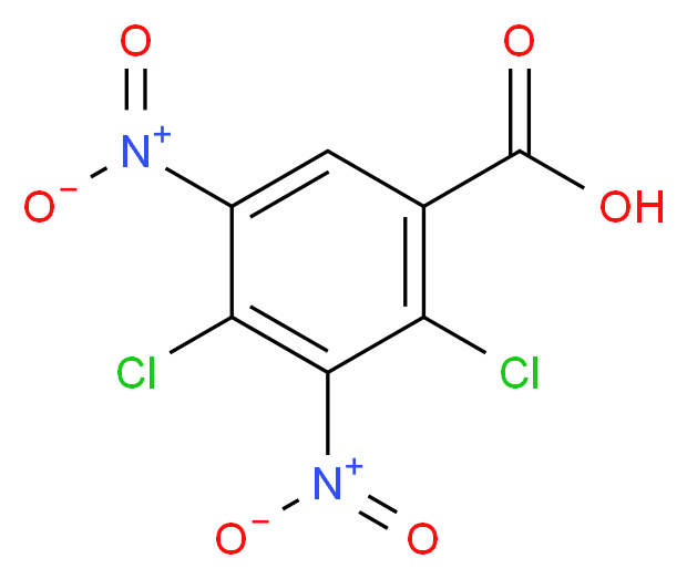 2,4-DICHLORO 3,5-DINITROBENZOIC ACID_分子结构_CAS_52729-03-0)