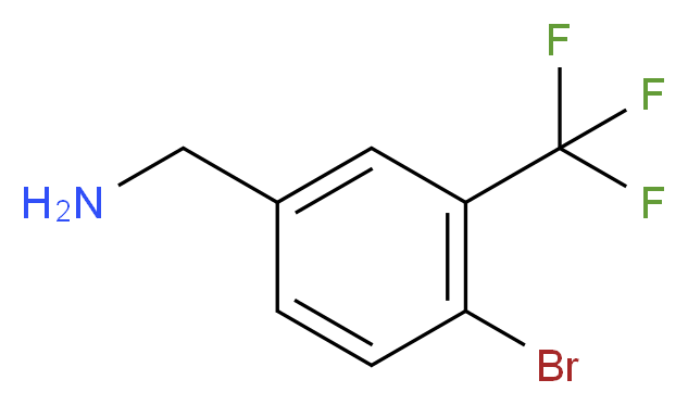 [4-bromo-3-(trifluoromethyl)phenyl]methanamine_分子结构_CAS_1159512-70-5