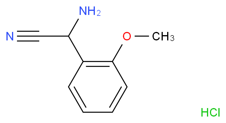 2-amino-2-(2-methoxyphenyl)acetonitrile hydrochloride_分子结构_CAS_639792-18-0)